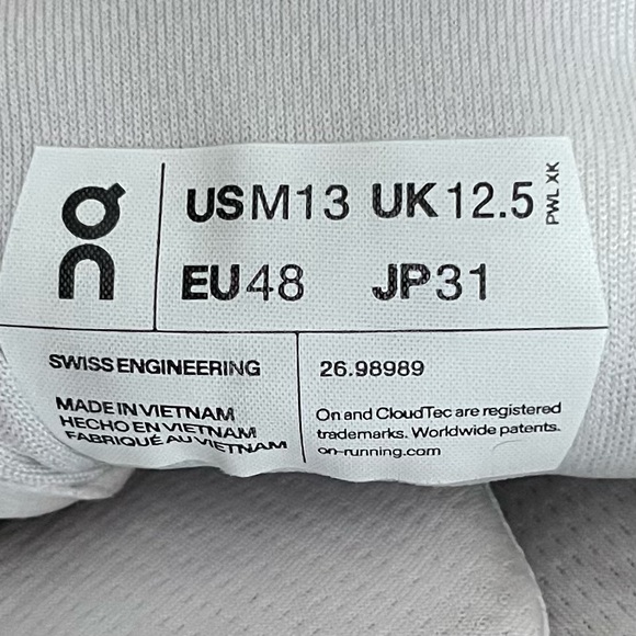 On Cloud Cloudnova Light Gray Mineral Green Men's 13 Running Cloudtech 26.98989 - Picture 9 of 13